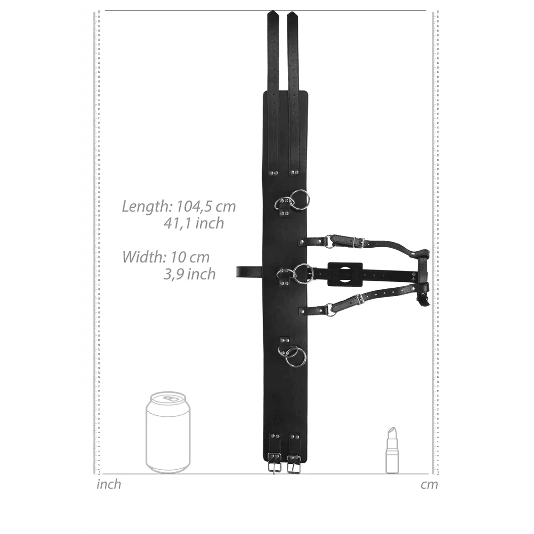 OUCH Belt with Vibrator Holder - Black