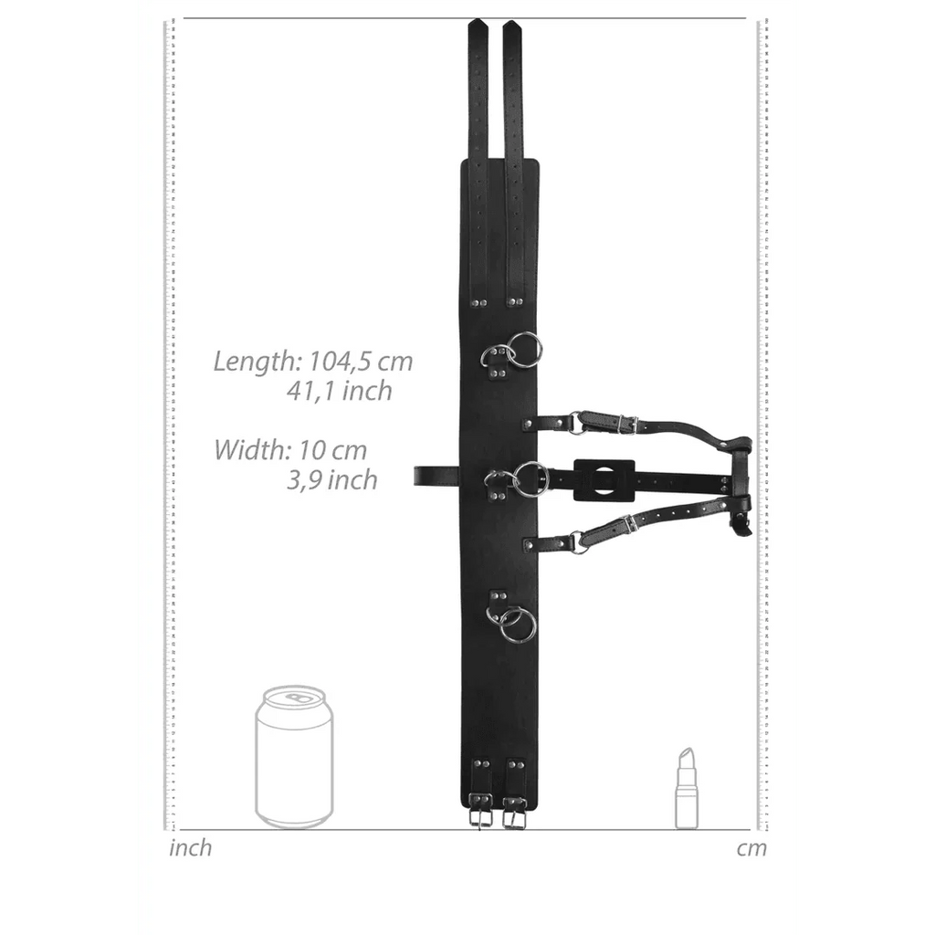 OUCH Belt with Vibrator Holder - Black