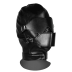OUCH Blindfolded Mask with Breathable Ball Gag - Black