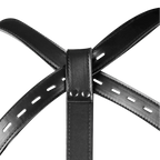 OUCH Body Harness with Thigh and Hand Cuffs - Black