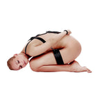 OUCH Body Harness with Thigh and Hand Cuffs - Black