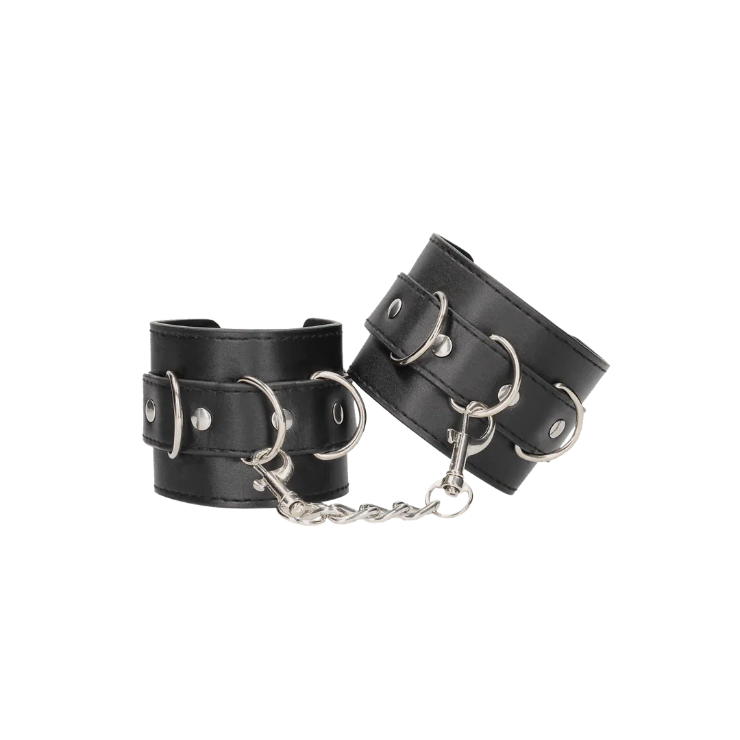 OUCH Bonded Leather Hand or Ankle Cuffs