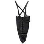 OUCH Lace - up Full Sleeve Arm Restraint - Black