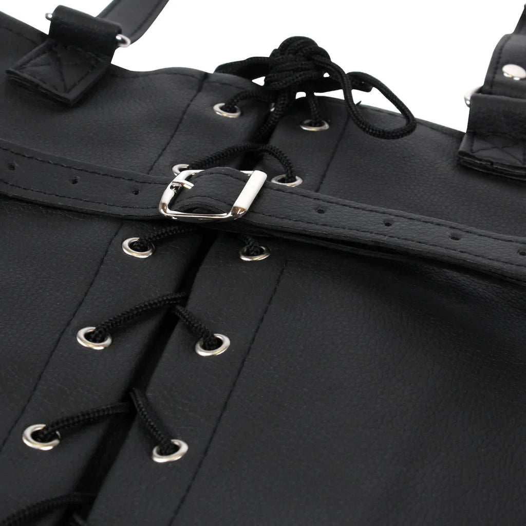OUCH Lace - up Full Sleeve Arm Restraint - Black