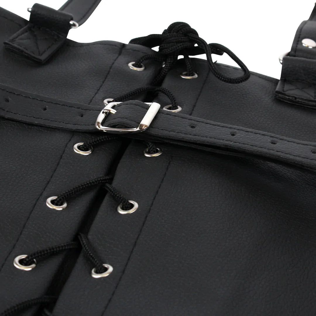 OUCH Lace - up Full Sleeve Arm Restraint - Black
