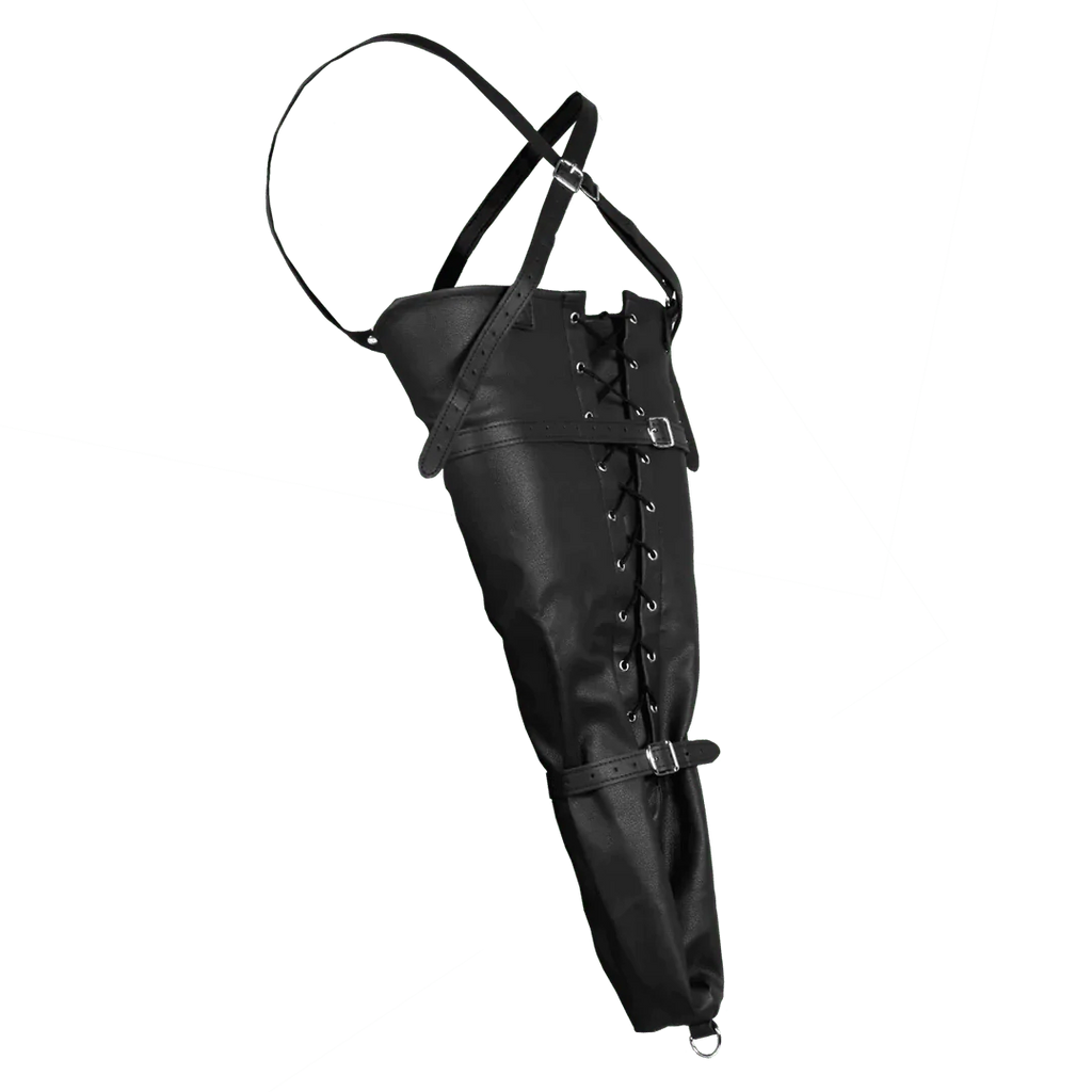 OUCH Lace - up Full Sleeve Arm Restraint - Black
