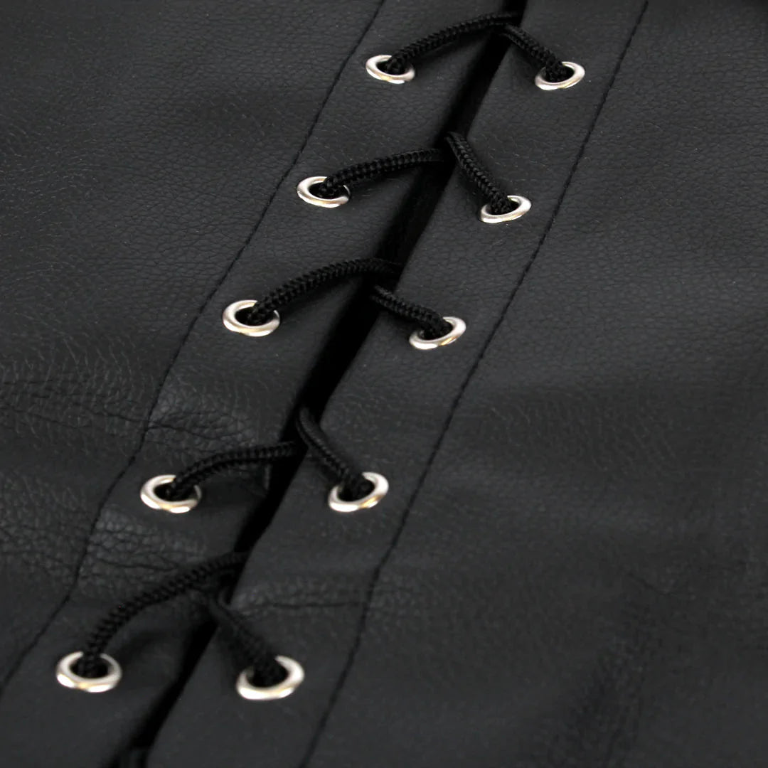 OUCH Lace - up Full Sleeve Arm Restraint - Black