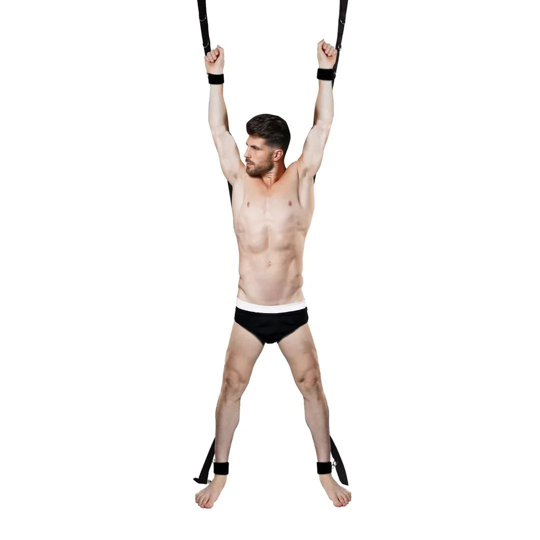 OUCH Over the Door Bondage Cross - Black