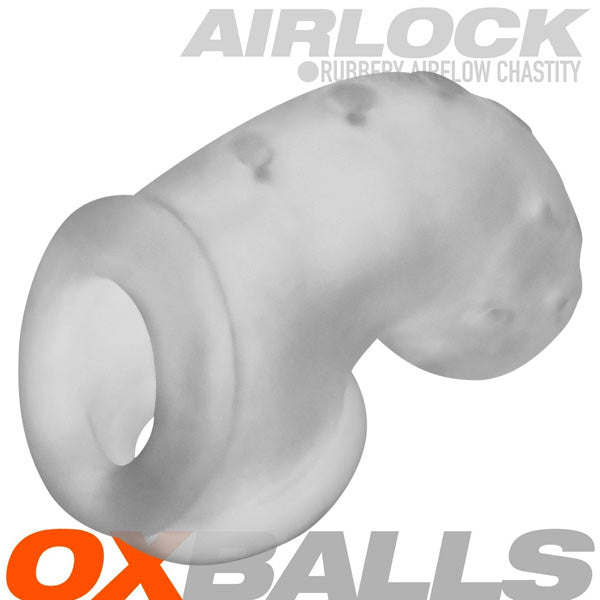 Oxballs AIRLOCK Air - Lite Vented Chastity | Clear Ice