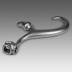 Oxballs ALIEN PUP - TAIL Plug with Cocksling | Silver