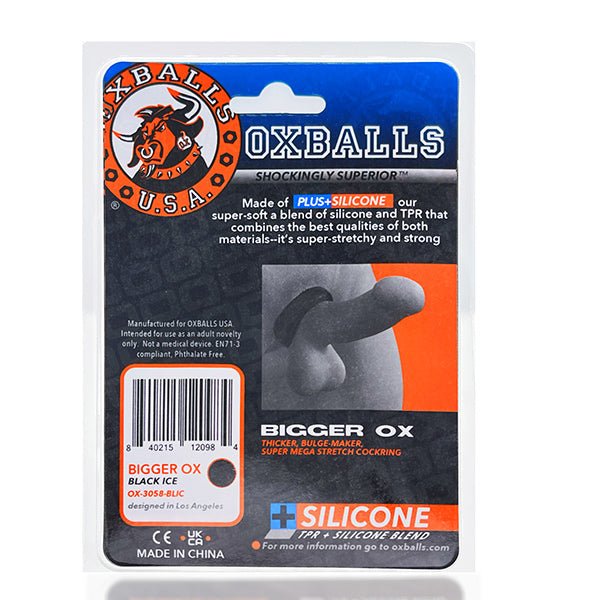 Oxballs BIGGER OX Cockring - Clear Ice