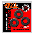 Oxballs Bonemaker Cockrings 3 pack | Night Black