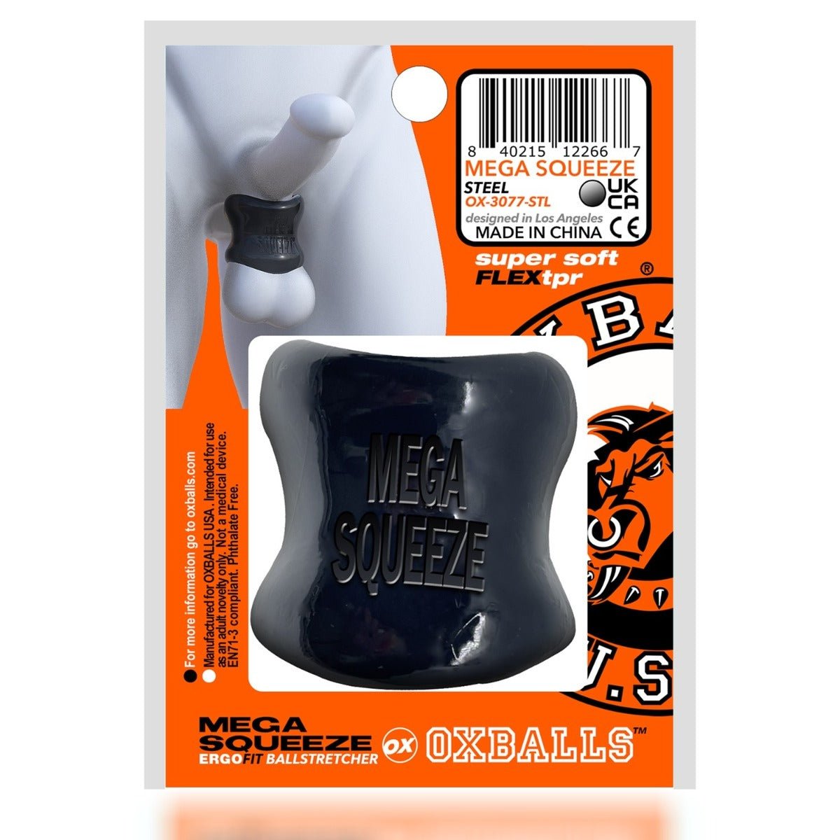 Oxballs MEGA SQUEEZE Ball Stretcher | Black