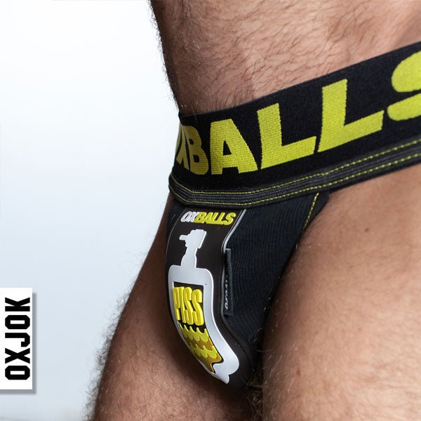 Oxballs PISSPIG Jockstrap | Black/Yellow