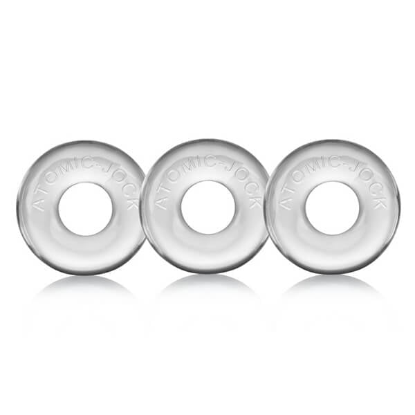 Oxballs RINGER Donut Cockring 3 Pack - Clear