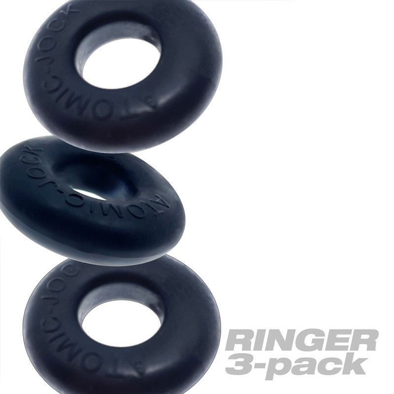 Oxballs RINGER Donut Cockring 3 Pack | Night Black
