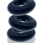 Oxballs RINGER Donut Cockring 3 Pack | Night Black