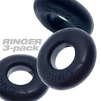 Oxballs RINGER Donut Cockring 3 Pack | Night Black