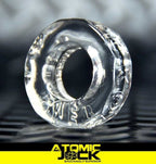 Oxballs SPROCKET Super - Stretch Cockring - Atomic Jock: Clear