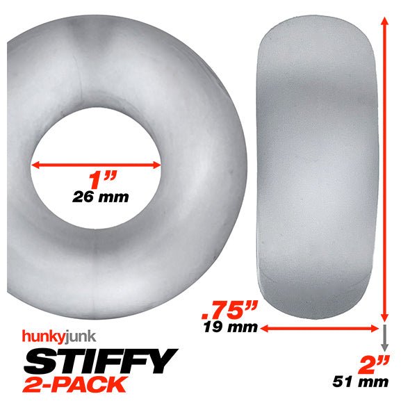 Oxballs STIFFY cockring - Clear Ice