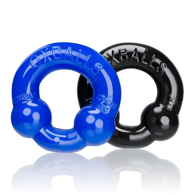 Oxballs ULTRABALLS Cockring 2 Pack | Blue & Black