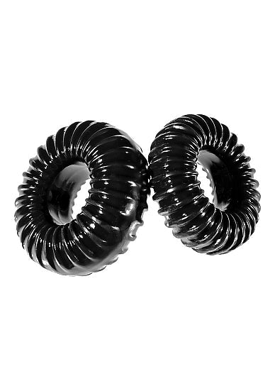 Perfect Fit Premium Stretch Ribbed Ring Slim 2 - pack - Black