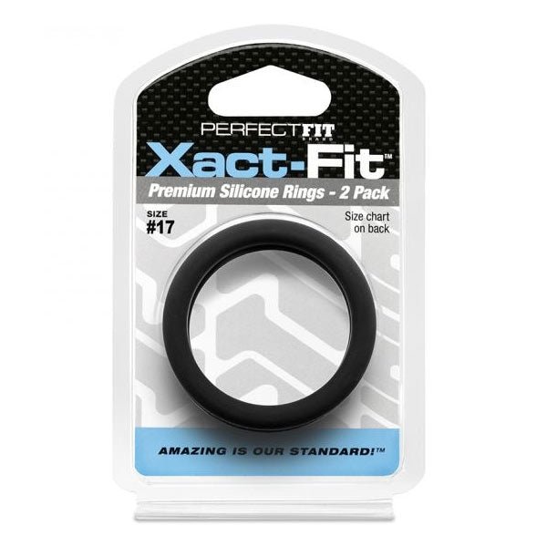 Perfect Fit XACT FIT Silicone Cock Ring 2 Pack | Size Options