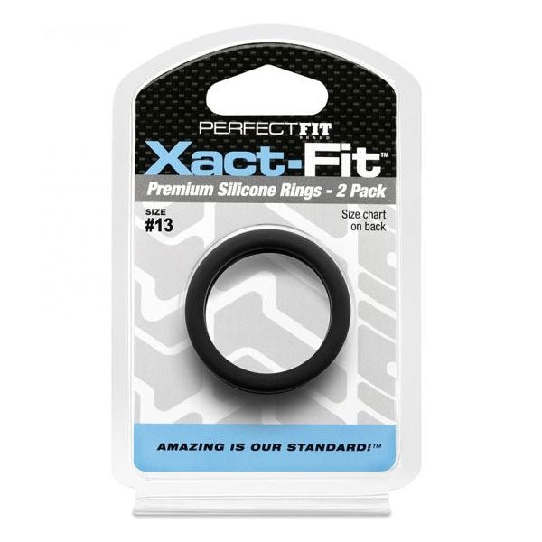 Perfect Fit XACT FIT Silicone Cock Ring 2 Pack | Size Options