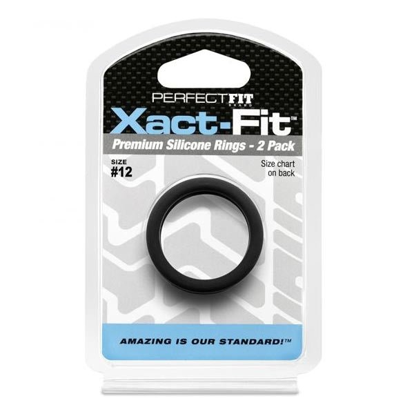 Perfect Fit XACT FIT Silicone Cock Ring 2 Pack | Size Options