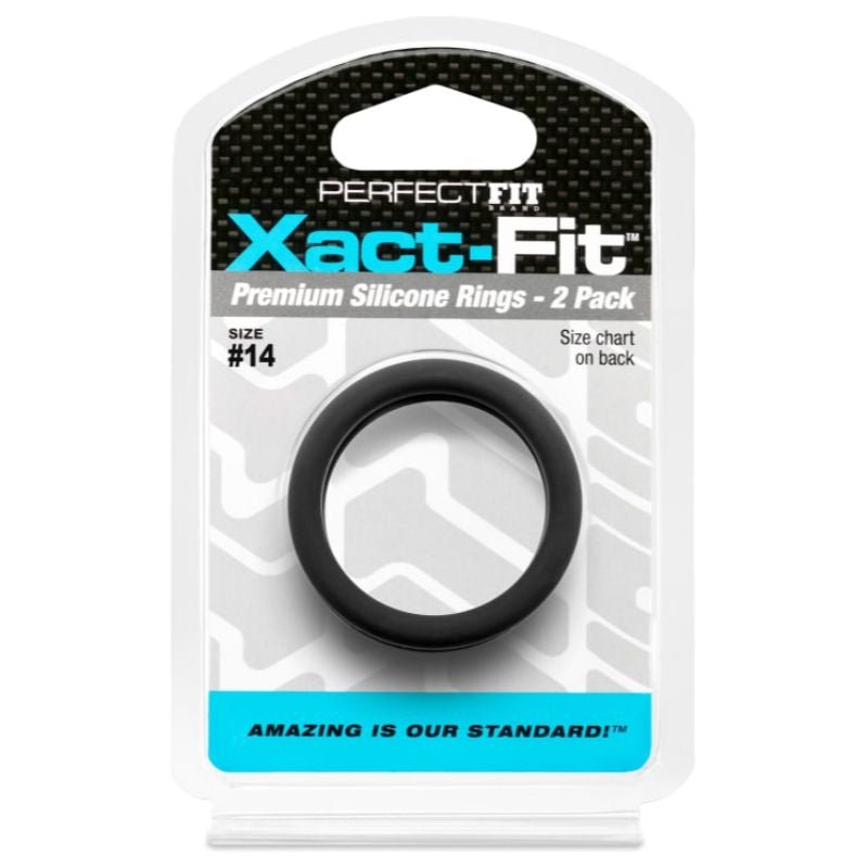 Perfect Fit XACT FIT Silicone Cock Ring 2 Pack | Size Options