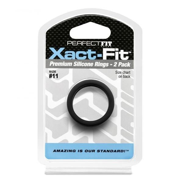 Perfect Fit XACT FIT Silicone Cock Ring 2 Pack | Size Options