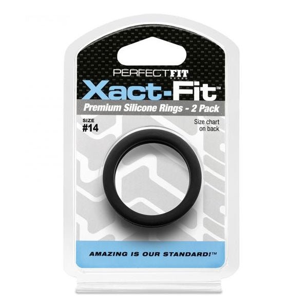 Perfect Fit XACT FIT Silicone Cock Ring 2 Pack | Size Options