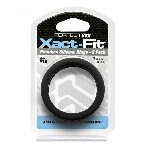 Perfect Fit XACT FIT Silicone Cock Ring 2 Pack | Size Options