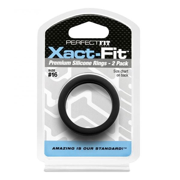 Perfect Fit XACT FIT Silicone Cock Ring 2 Pack | Size Options