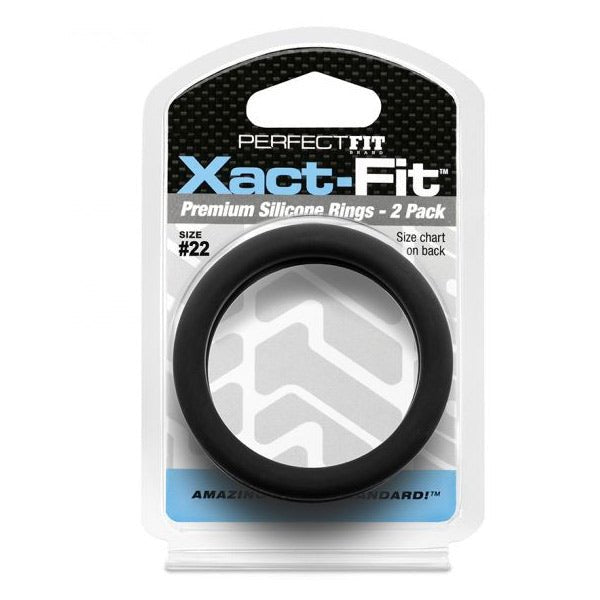 Perfect Fit XACT FIT Silicone Cock Ring 2 Pack | Size Options
