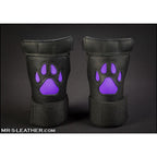 Mr S Leather OPEN PAW Puppy Gloves | Purple