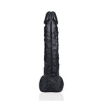 RealRock Extra Long Straight Dildo with Balls 14" / 35.5 cm | Black