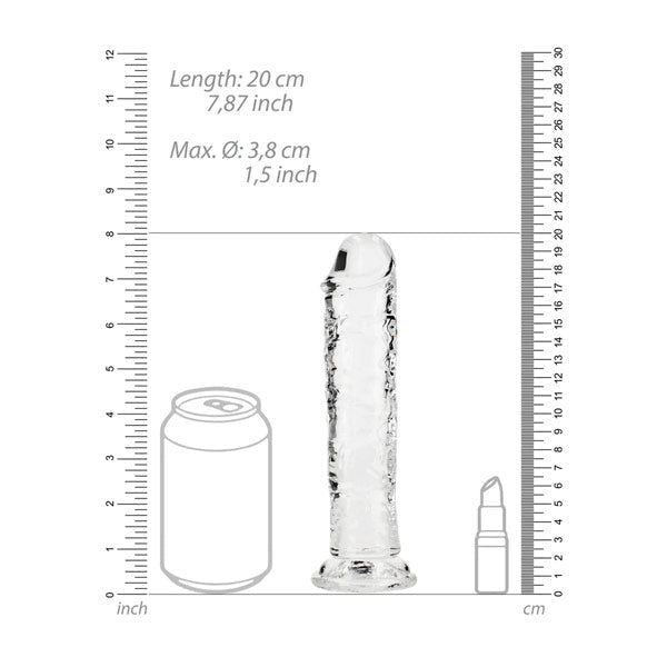 Realrock Straight Realistic Dildo with Suction Cup - 7'' / 18cm