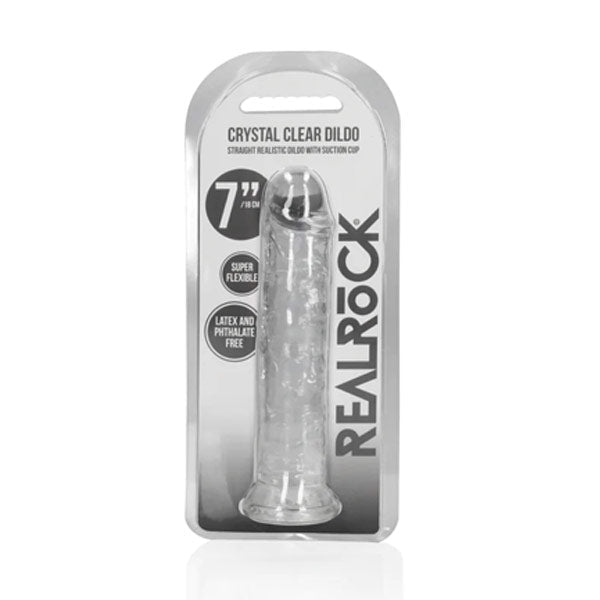 Realrock Straight Realistic Dildo with Suction Cup - 7'' / 18cm