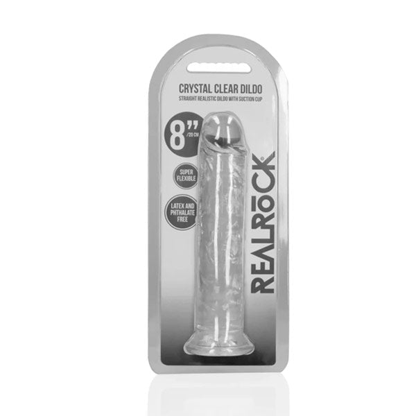 Realrock Straight Realistic Dildo with Suction Cup - 8'' / 20cm