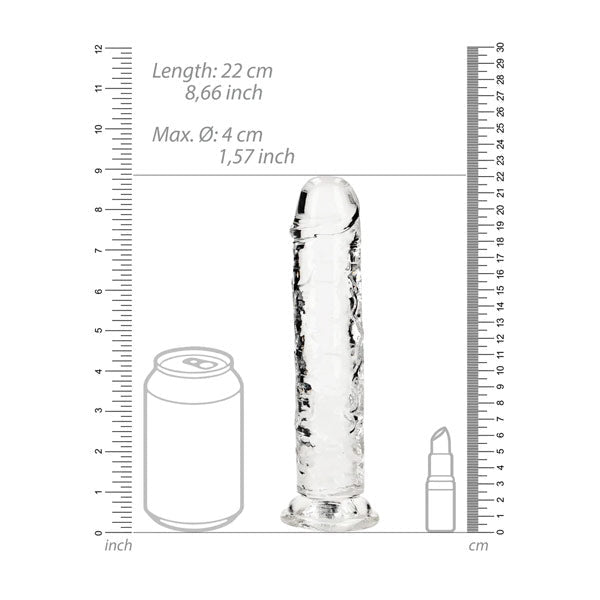 Realrock Straight Realistic Dildo with Suction Cup - 8'' / 20cm