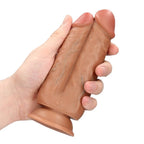 RealRock Two in One Dildo 5"/6" - 12,7/15,2 cm | Tan
