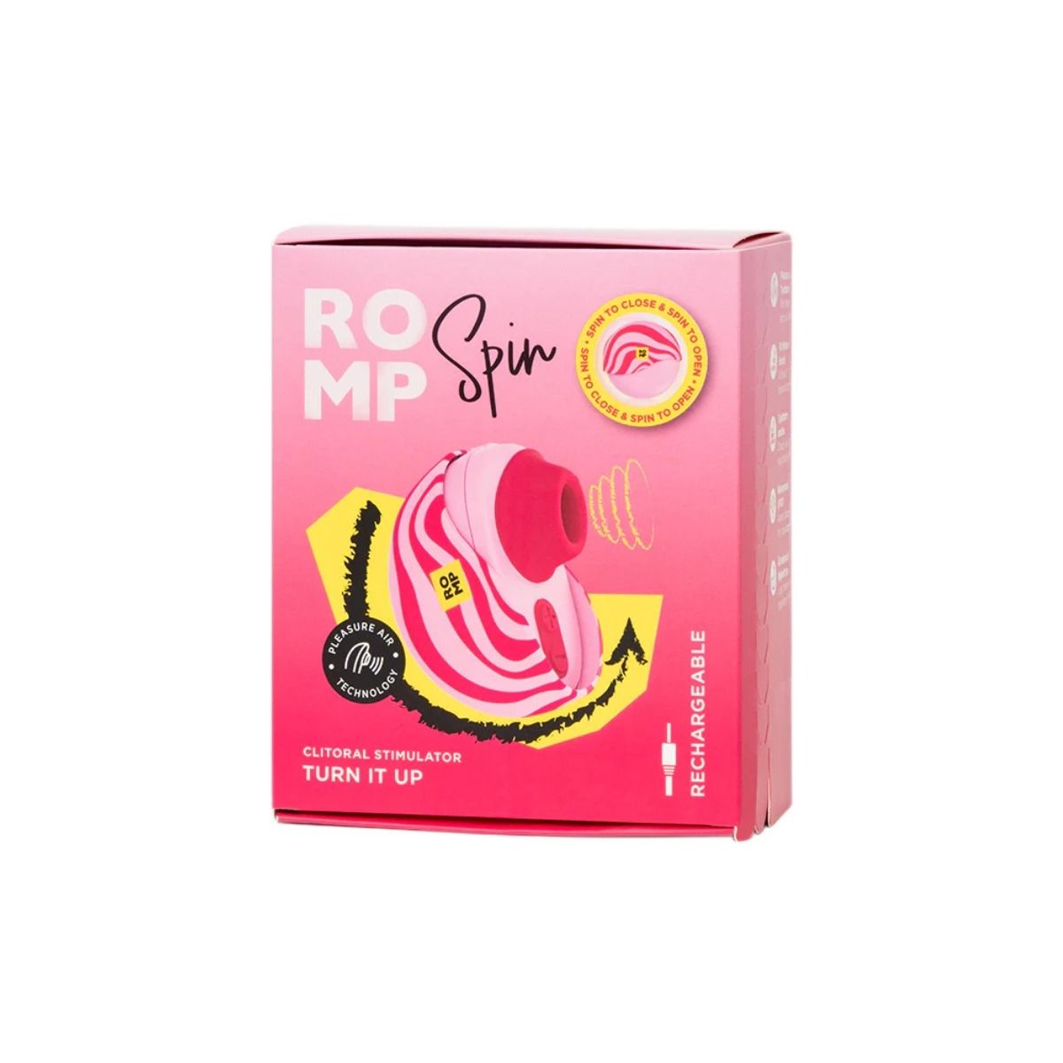 Romp Spin Air Pulse Clitoral Stimulator | Pink