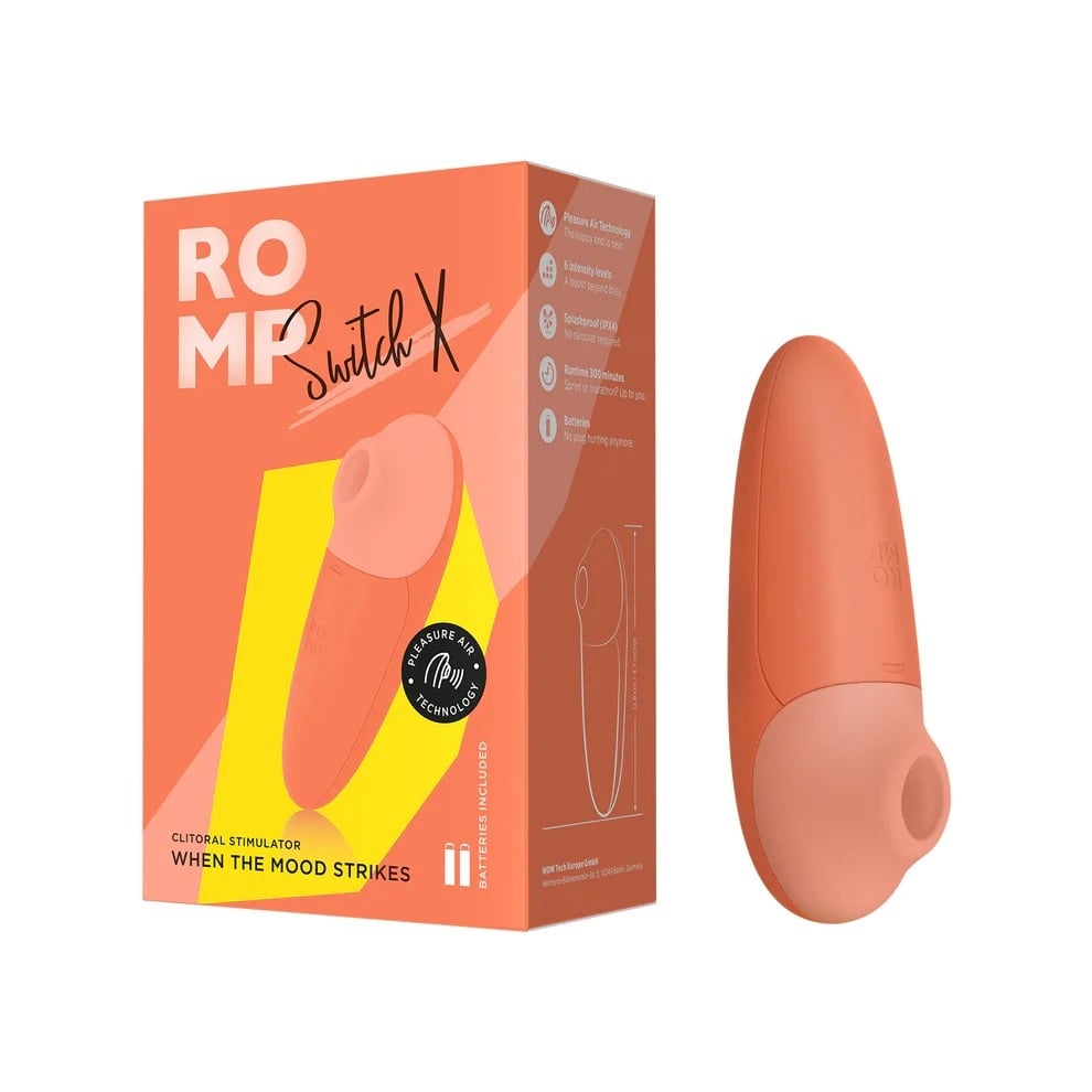 ROMP Switch X Compact Clitoral Stimulator Orange