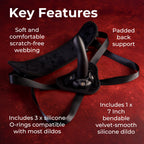 SEI MIO - Cocked and Loaded - Advanced Strap - On Harness and 6.5” Dildo