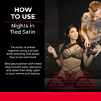 SEI MIO - Nights in Tied Satin - 2 x Silk Sash Restraints
