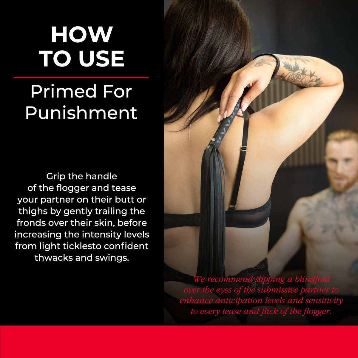 SEI MIO - Primed for Punishment - Faux Leather Flogger