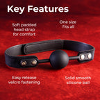 SEI MIO - Strictly Come Quietly - Soft Strap Silicone Ball Gag