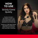 SEI MIO - Strictly Come Quietly - Soft Strap Silicone Ball Gag
