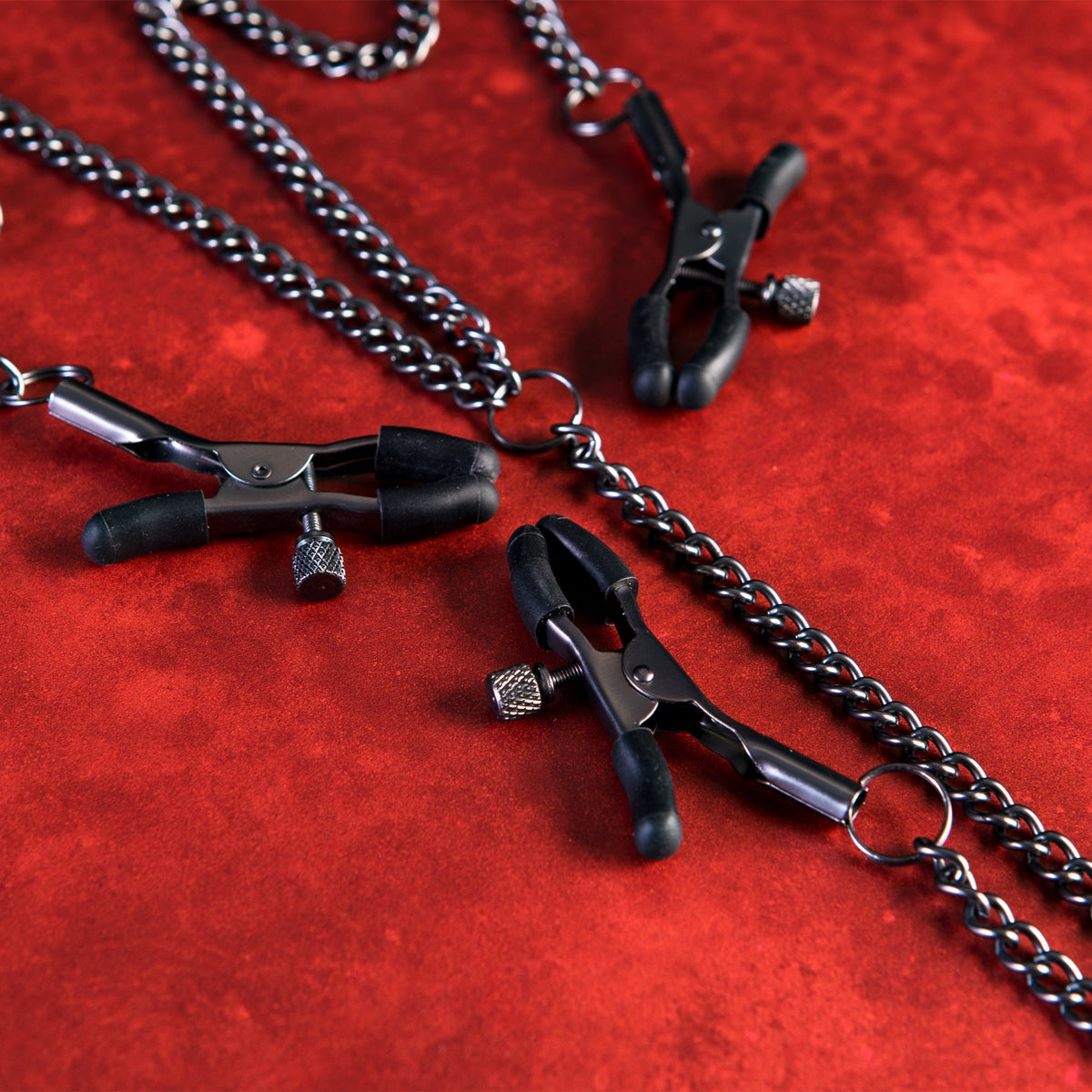 SEI MIO - Triple Tease - Adjustable Nipple and Clit Clamp Set